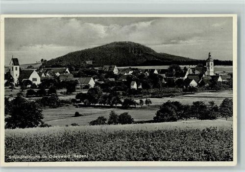 Strümpfelbrunn Gesamtansicht Bahnpoststempel Zug 14
