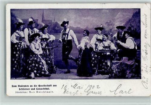 Schliersee 1902 Musikgruppe - Zum Andenken an die Gesellschaft aus Schliersee und Loisachthal