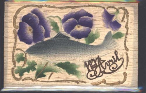 Reliefdruck Fisch AK