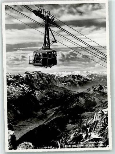 Säntis Buffet Schwägalp Buffet Säntisgipfel Säntis Schwebebahn Blick auf Glärnisch und Berner Alpen