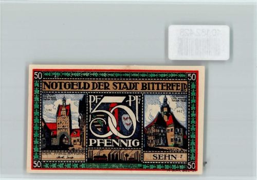 Bitterfeld Notgeld Scherenschnitt
