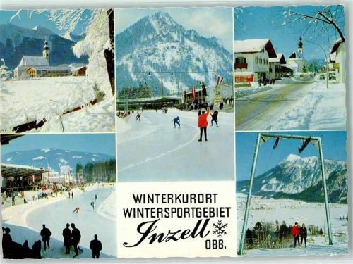 Inzell Skigebiet Schlepplift Eisbahn