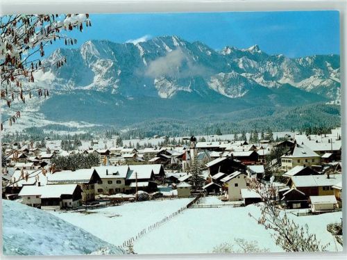 Wallgau Wallgau gegen Wettersteingebirge Winter