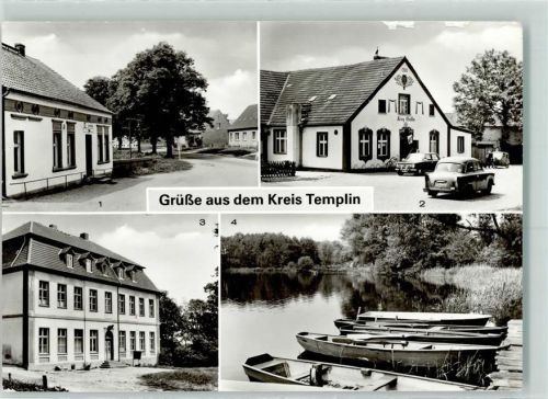 Templin Konsum Gasthof Gasthof Krug Düstersee Schloß