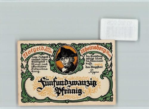 Rheinsberg Notgeld