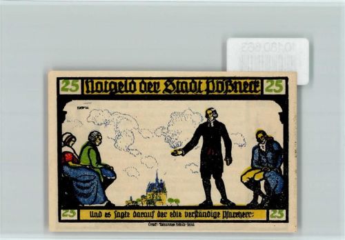 Pößneck Notgeld Goethe Hermann und Dorothea