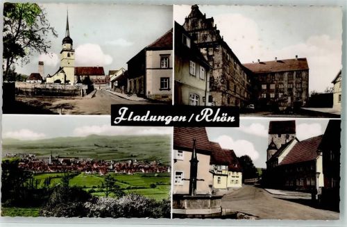 Fladungen Dorfbrunnen Kirche