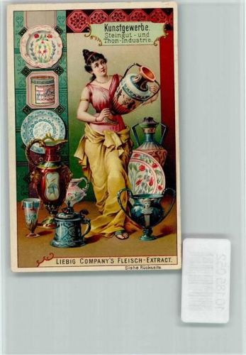 Kunstgewerbe, Steingut, Sammelbild Liebig