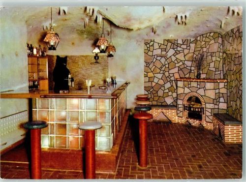 Jeggeleben Rückseite mit Abschürfungen bzw Kleberesten Gasthaus Feine Sache