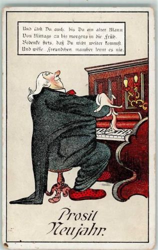 1914 Humor - Spruch Mancher lernt es nie