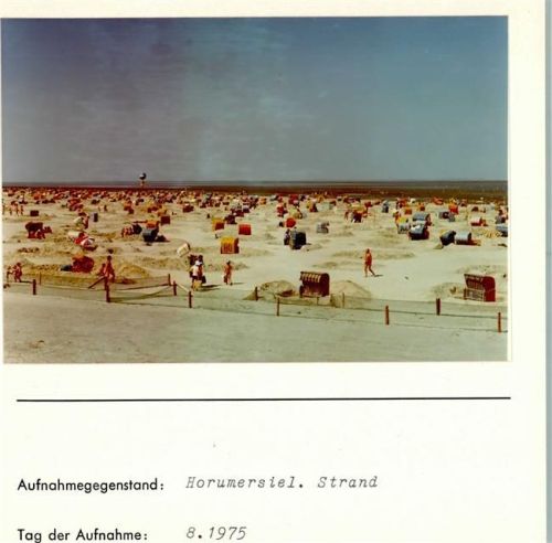 Horumersiel Strand Foto montiert auf Karton