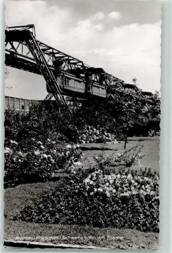 Barmen Schwebebahn am Theater