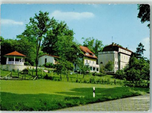 Schotten Rückseite mit Abschürfungen bzw Kleberesten Kursanatorium Vogelsberg