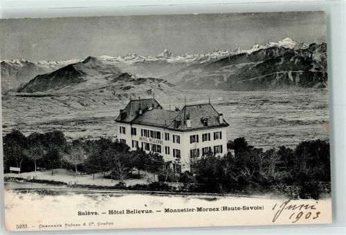 Monnetier-Mornex 1903 Saleve Hotel Bellevue Haute-Savoie