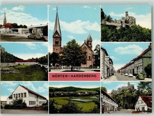 Nörten-Hardenberg Kirche Ruine Fachwerkhäuser VW-Käfer