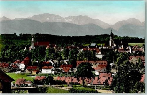 Schongau Ammergebirge Rückseite mit Abschürfungen bzw Kleberesten