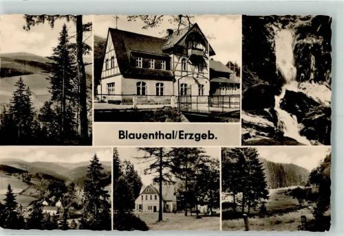 Blauenthal Rückseite mit Abschürfungen bzw Kleberesten