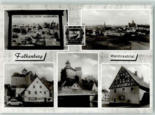 Falkenberg Rückseite mit Abschürfungen und Kleberesten