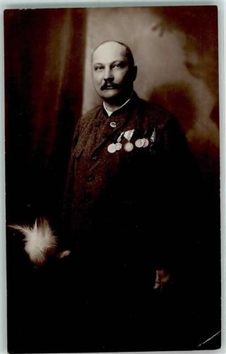 Ordenträger Foto AK Rococo Postkarten Wien