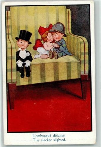 1917 Lafayette Serie 09 Kinder in Uniform Kinderpoesie AK