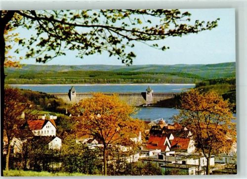 Möhnesee Rückseite mit Abschürfungen bzw Kleberesten Talsperre