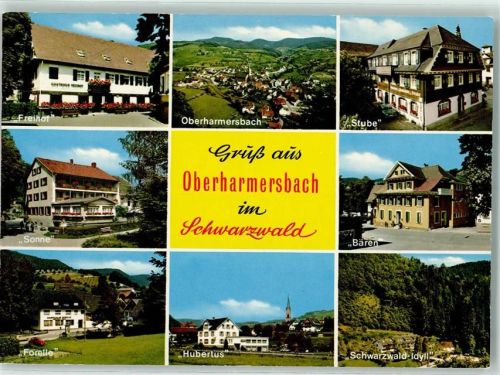 Oberharmersbach Freihof Stube Sonne Bären Forelle Hubertus Schwarzwald-Idyll