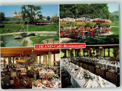 Rottenburg Uhland-Café Gasthaus Kuchenbuffet Sektflaschen