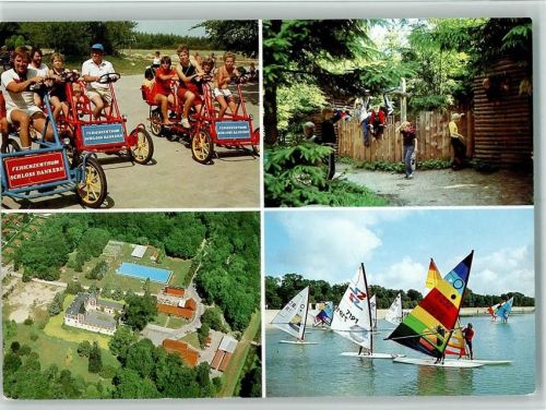 49733 W4472 Haren (Ems) - Ferienzentrum Schloß Dankern Fliegeraufnahme Surfbretter Tandemfahrzeuge