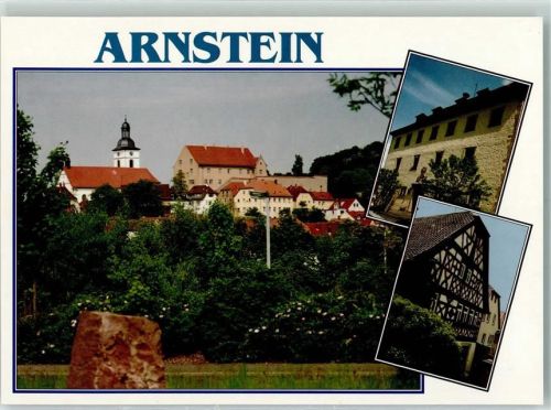 Arnstein Rückseite mit Abschürfungen bzw Kleberesten
