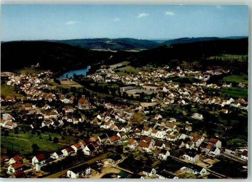 Niederwürzbach Rückseite mit Abschürfungen bzw Kleberesten Fliegeraufnahme
