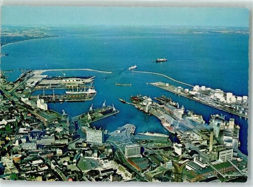 Aarhus Fliegeraufnahme Aarhus Hafen
