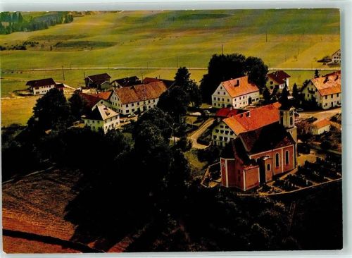 Wildsteig Gasthaus Zur Post Rückseite mit Abschürfungen bzw Kleberesten