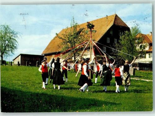 Seewald Rückseite mit Abschürfungen bzw Kleberesten Trachten und Volkstanzgruppe