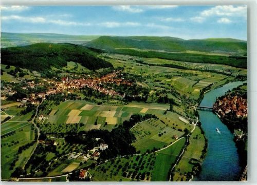 Gailingen Fliegeraufnahme Gailingen Diessenhofen CH Schloss Rheinburg
