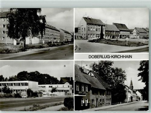 Buchhain Rückseite mit Abschürfungen bzw Kleberesten Bahnhof Straße Kindergarten