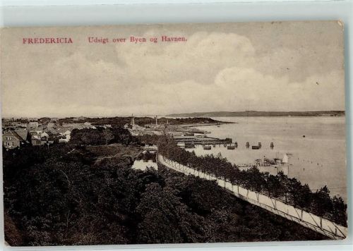 Fredericia Udsigt over Byen og Havnen