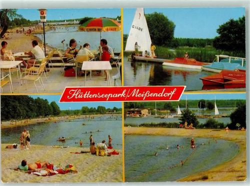 Meißendorf Hüttenseepark Rückseite mit Abschürfungen bzw Kleberesten