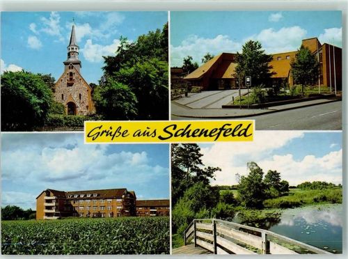 Schenefeld Rückseite mit Abschürfungen bzw Kleberesten