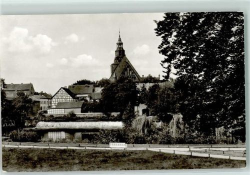 Greifenberg Wasserfall mit Marienkirche