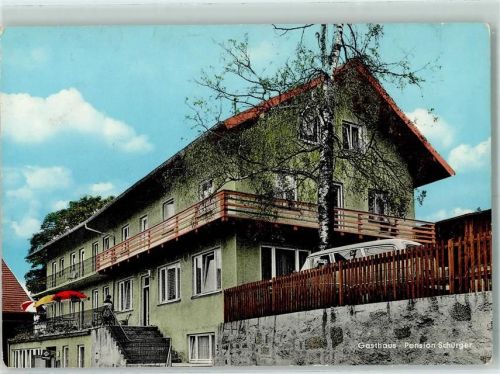 Thurmansbang Rückseite mit Abschürfungen und Kleberesten Gasthaus Pension Schürger