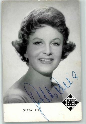 Gitta Lind Originalautogramm Schlagersänger