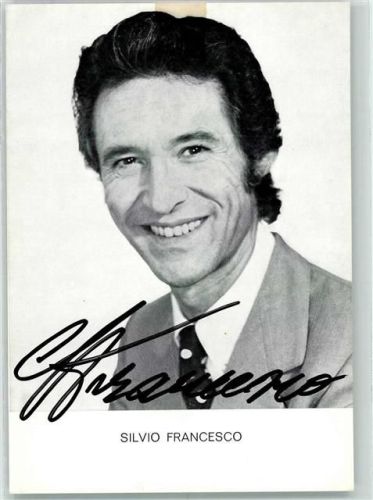 Silvio Francesco Originalautogramm Schlagersänger
