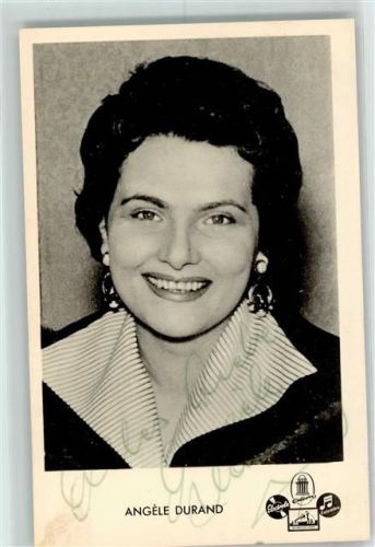 Angéle Durand Originalautogramm