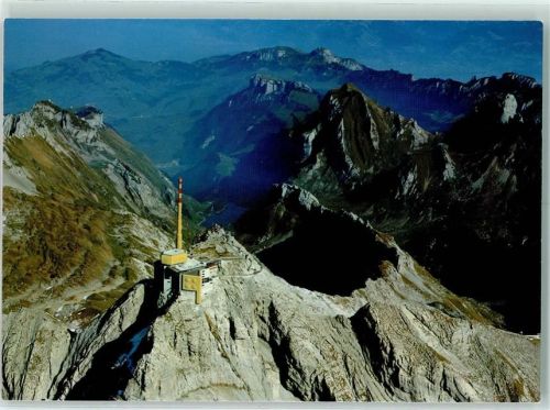 Säntis Säntisgipfel Bergstation und Gasthaus der Luftseilbahn Fernmeldestation PTT