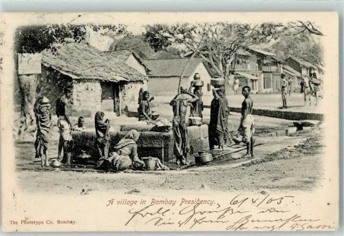 Bombay 1905 A village in Bombay Presidency Volkstypen