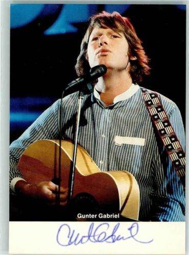 Gunter Gabriel Originalautogramm