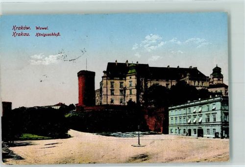 Krakau 1915 Königsschloß AK