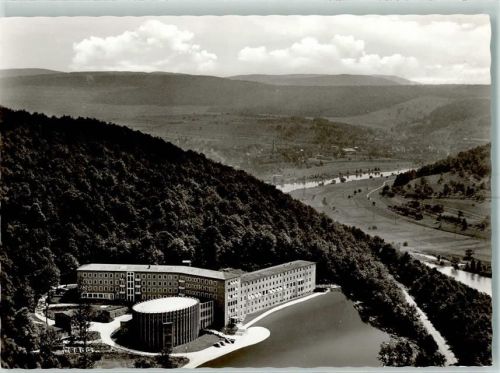 97737 W8780 Gemünden a. Main - Provinzhaus d. Schwestern vom hl. Kreuze Fliegeraufnahme