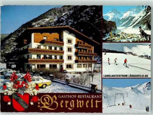 Oberlängenfeld Gasthof Restaurant Bergwelt Winter Langlaufzentrum Längenfeld-Au