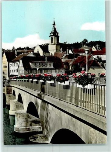 97990 W6993 Creglingen - Taubertorbrücke Stadtkirche